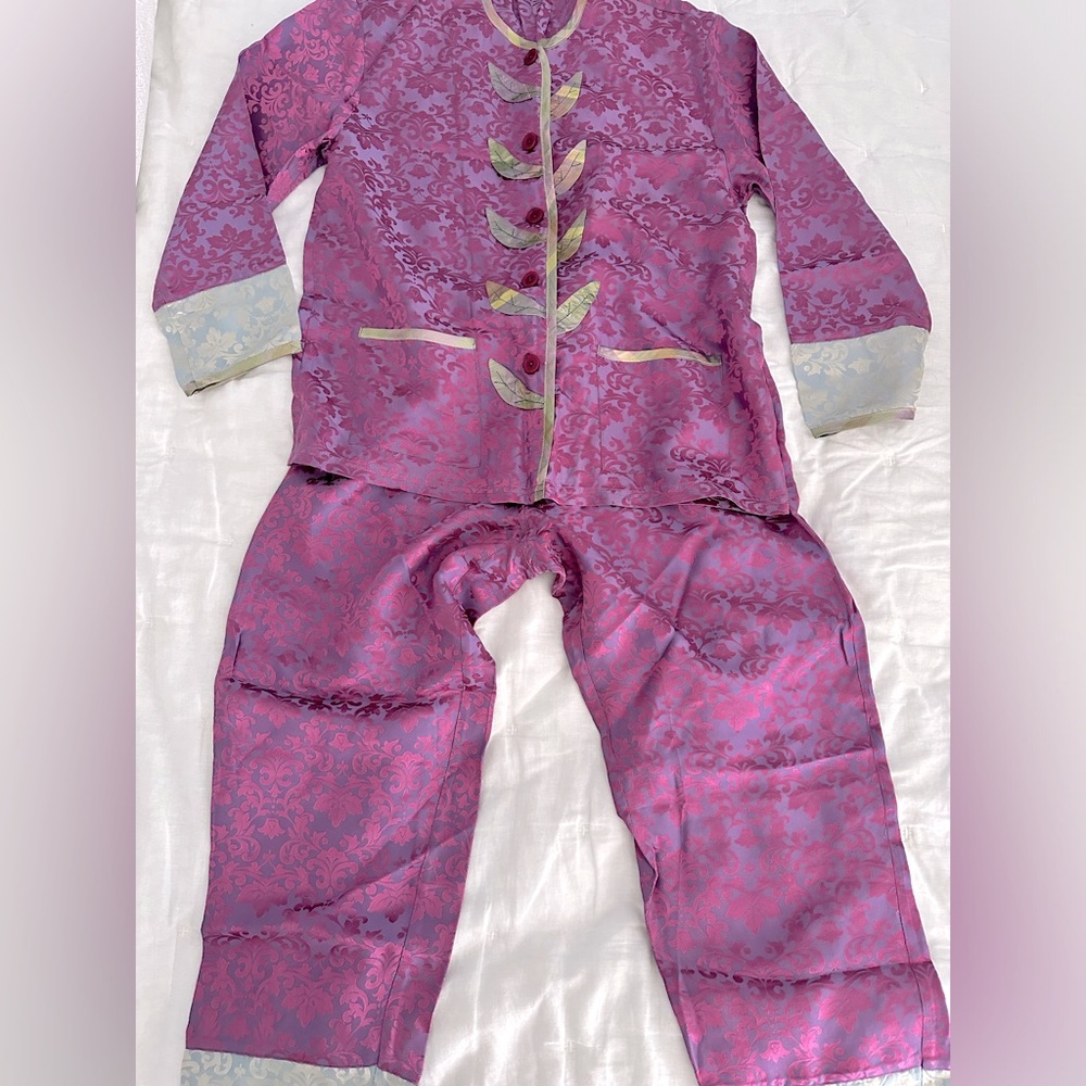 🌟Anthropologie Goody Goody California 100% Silk Pajamas Sz. S🌟